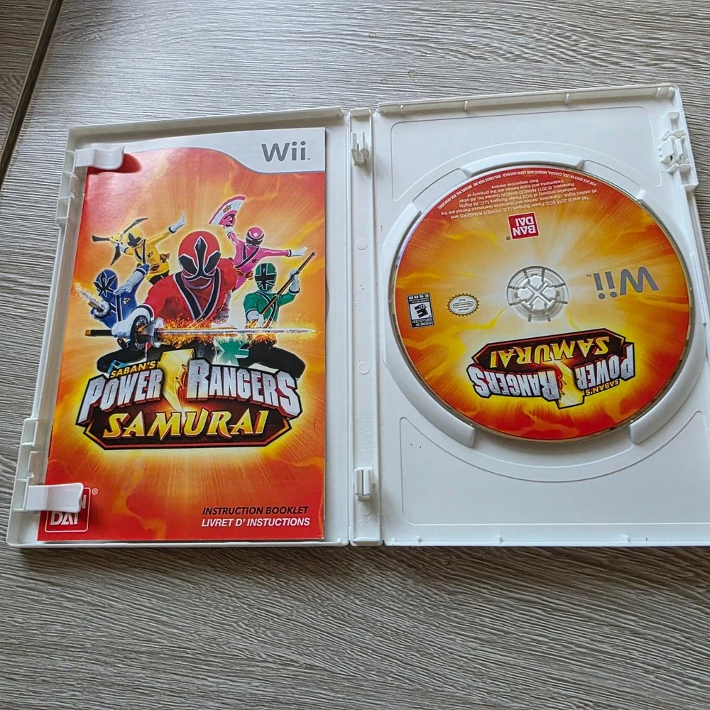 Saban's Power Rangers Samurai‎ Video Game for Nintendo Wii Complete